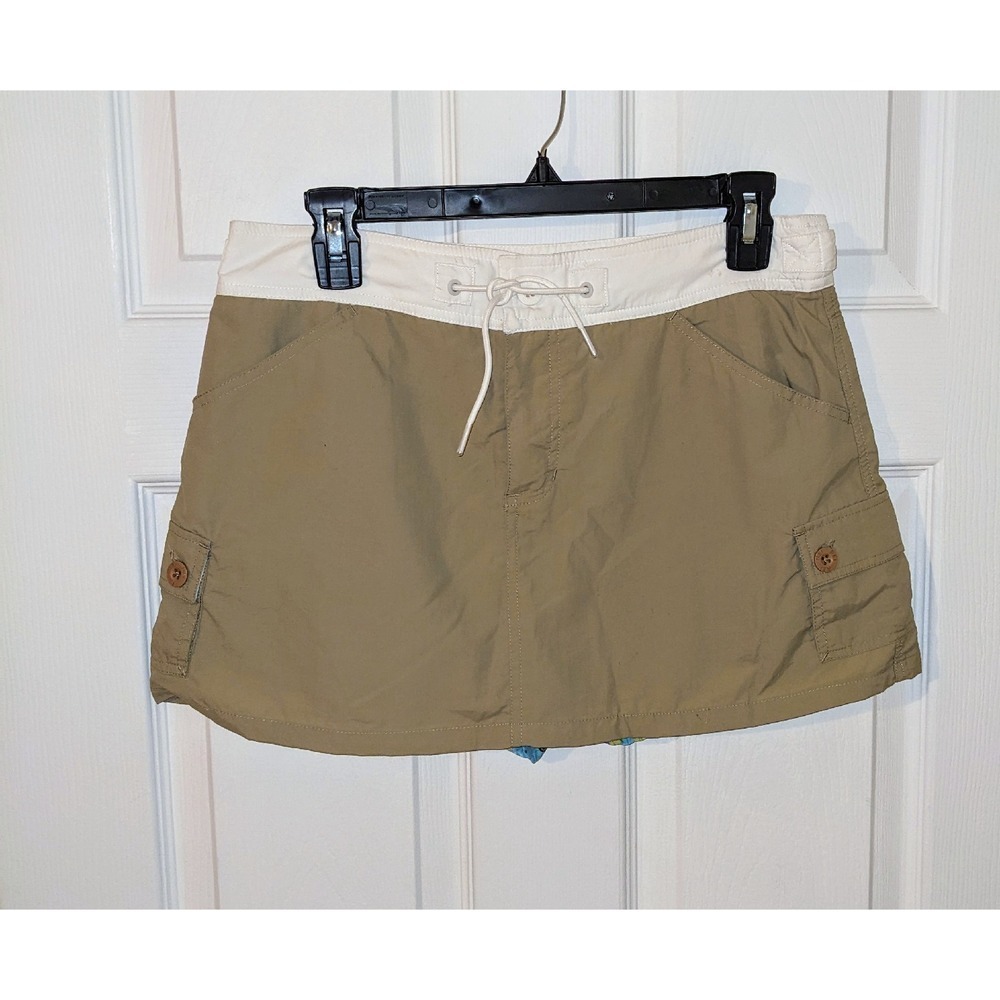 REI Skort Swim‎ Skirt Cover-Up Drawstring Waist Girls XL 14-16 Beige